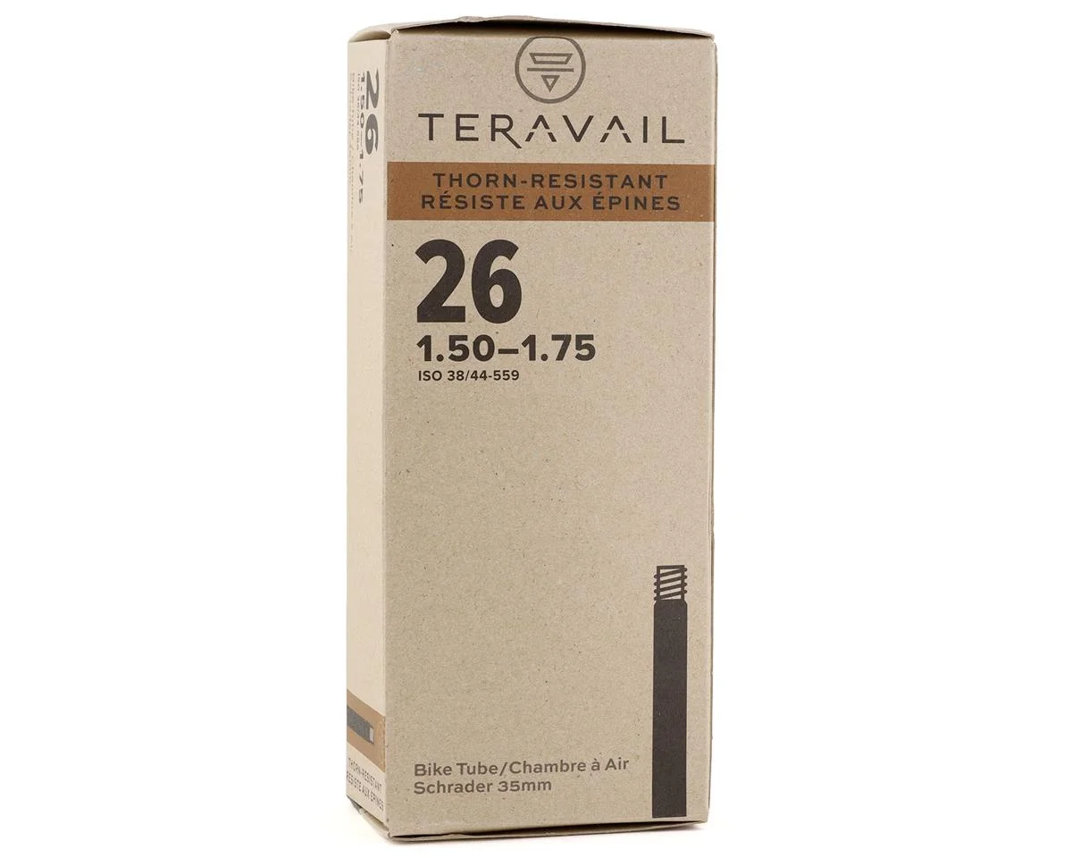 Teravail 26" Thorn Resistant Inner Tube (Schrader) (1.5 - 1.75") (35mm) - view 2
